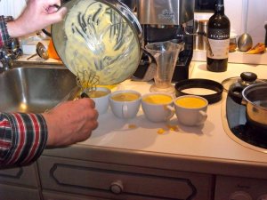 And not only did he cook us pancakes, but an elaborate dessert!