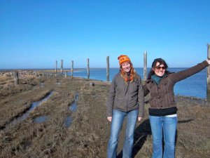 With our host on the coast of northern Germany
