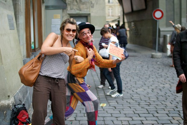 Sharing a smile in Switzerland