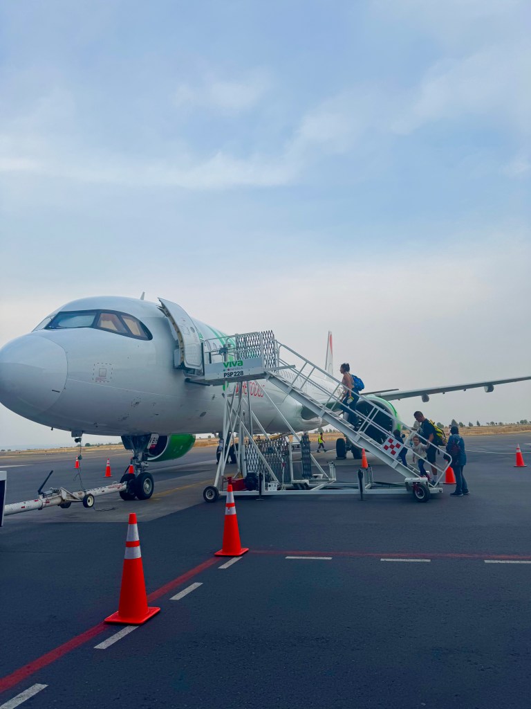 VIVA flight airplane in Mexico